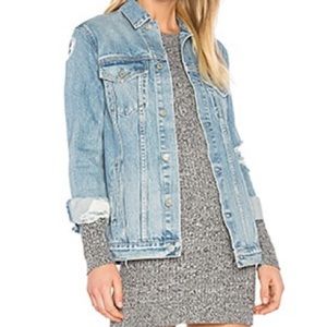 GRLFRND Daria Oversized Denim Trucker Jacket in You & I